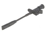 Clips de măsurare 10A negru 4mm nichelat