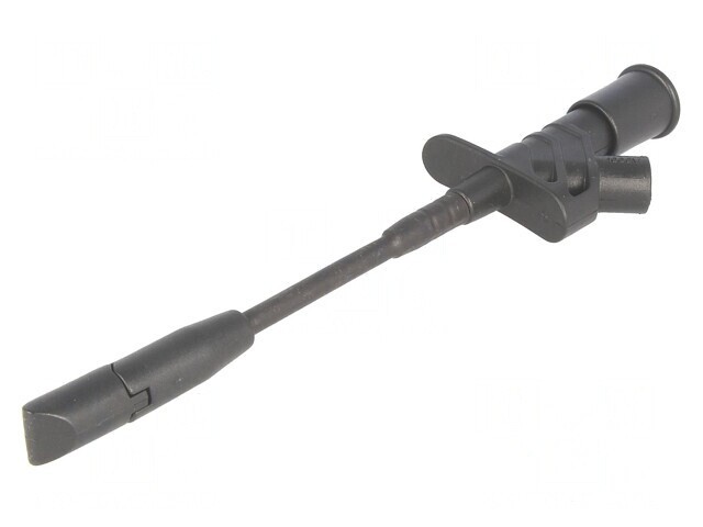Clips de măsurare 10A negru 4mm nichelat
