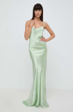 Victoria Beckham rochie culoarea verde, maxi, mulată, 1224WDR005234A