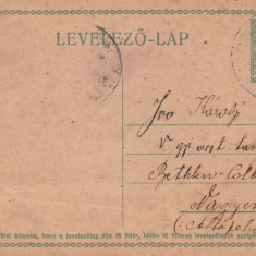 1918 CP maghiara circulata la Aiud fara stampila cenzura