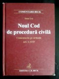 Noul cod de procedura civila Comentariu pe articole 1 - 1133-Ioan Les