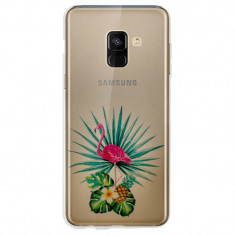 Husa Fashion Samsung Galaxy A8 2018 Flamingo foto