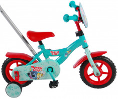 Bicicleta pentru baieti Woezel Pip, 10 inch, culoare albastru/rosu, fara franePB Cod:81067 foto