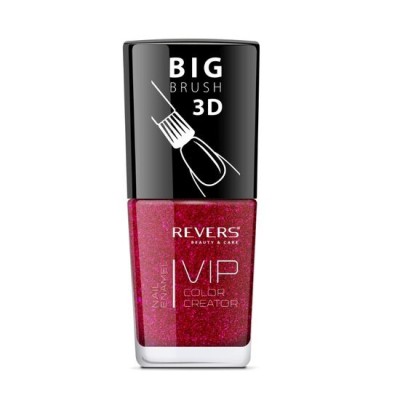 Lac de unghii Vip, 3D, Revers, nuante texturate, 12 ml, Nr 092, rosu foto