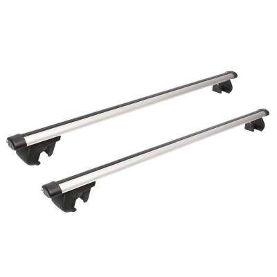 Set 2 bare transversale pentru portbagaj din aluminiu cu antifurt 1200mm Breckner Germany foto