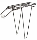 Portbagaj Bicicleta Otel 26-28 inch, Max 25Kg, Argintiu, Suport Rabatabil