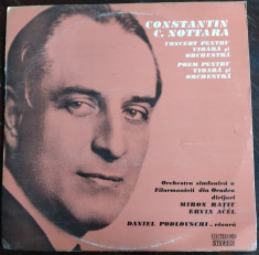 DISC LP:CONSTANTIN C.NOTTARA-CONCERT/POEM PT VIOARA&amp;amp;ORCHESTRA COARDE/ST-ECE01458 foto