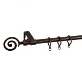 Galerie Perdea Metalică, Spirala, Lungime Reglabilă 60-120 cm, Culoare Bronz