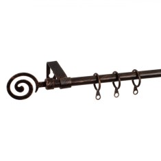 Galerie Perdea Metalică, Spirala, Lungime Reglabilă 60-120 cm, Culoare Bronz