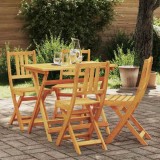vidaXL Set de 4 scaune de grădină pliabile , 36x46x86 cm, din lemn de acacia