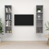 VidaXL Dulapuri TV suspendate, 2 buc, gri beton, lemn prelucrat