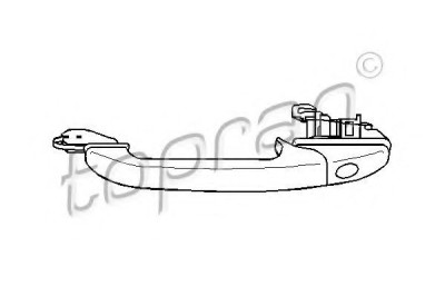 Maner usa VW POLO (6N1) (1994 - 1999) TOPRAN 107 536 foto