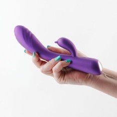 Vibrator rafinat din silicon, cu stimulator clitoridian Royals - Duchess