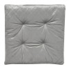 Perna Scaun Velvet Reliefat Alb-Gri 40x40cm Poliester, Decorativa Iarna cu Blana Sherpa, Fixare Siret