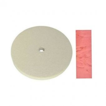 Disc perie pasla slefuit D 250 mm + pasta roz lustruit foto