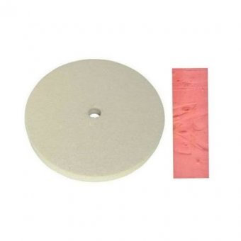Disc perie pasla slefuit D 150 mm + pasta roz lustruit foto