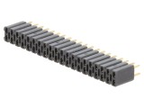 Soclu Şiruri Pini Mamă 40 Drept 2,54mm THT Aurit