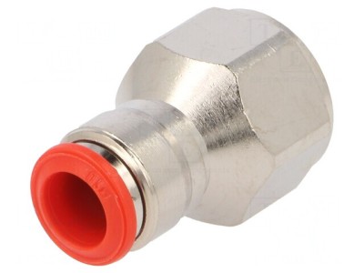 Racord Push-In Simplu 1/2&amp;quot; Alamă Nichelată foto