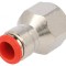 Racord Push-In Simplu 1/2&quot; Alamă Nichelată