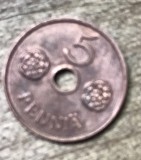 MNDSTR053 Finlanda 5 Pennia 1943