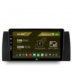Navigatie BMW E39 E53 E38, Android 12, E-Octacore 2GB RAM + 32GB ROM, 9 Inch - AD-BGE9002+AD-BGRKIT396