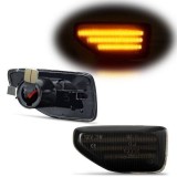 Cumpara ieftin Set Lampi Semnalizare Dinamica LED Dacia Sandero 2 (2013-2020) Negre, Plug&amp;Play, Fara Erori