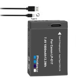Acumulator/Baterie LP-E17 cu incarcare USB-C (Type-C) compatibil Canon &ndash; 750D, 760D, 8000D, 200D, M3, M5 Nou !