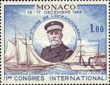 Monaco 1966 - Congresul Internațional de Istorie Oceanografică, neuzata foto