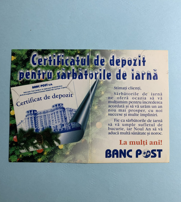 Calendar 2001 Banc Post