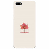 Husa silicon pentru Huawei Y5 2018, Autumn Tree Leaf Shape Illustration