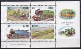 Irlanda 1984 - Trenuri, locomotive, cai ferate, bloc neuzat