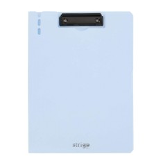 Clipboard Strigo Vertical A4 cu Suport Stilou, Albastru Deschis