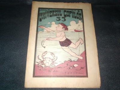 REVISTA UNIVERSUL COPIILOR NR 33 1927 foto