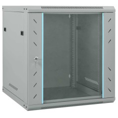 vidaXL Dulap de rețea cu depozitare Gri 60 x 60 x 65 cm Oțel