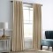 Draperie din catifea cu rejansa transparenta cu ate pentru galerie, Madison, 200x210 cm, densitate 700 g/ml, Linen Cream, 1 buc
