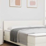 Tăblie de pat design simplu, crem, 180 cm, velur