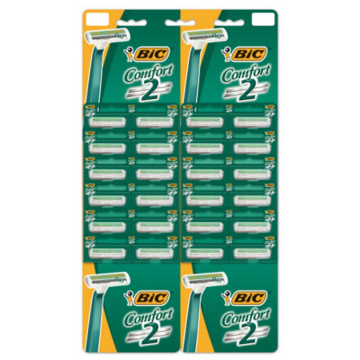 Set 24 Aparate De Ras Bic Comfort Cu 2 Lame, Lame De Barbierit, Lame Pentru Ras, Bic Pentru Barbierit, Bic Pentru Ras, Aparat Pentru Ras, Aparat Pentr foto