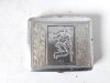 Tabachera veche romaneasca Calusar, Romania, aluminiu, cca 9x11cm