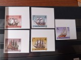 Ungaria.1988 - Corabii celebre, MNH Nedantelat - Mi 3966 B - 3970 B, Nestampilat