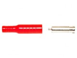 Soclu Banană 4mm 15A Roșu pentru Cablu