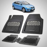 Covorase Ford Focus Mk2 Compatibile Hatchback 2005-2011 | Silver, Cauciuc