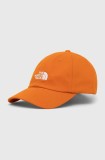 The North Face sapca Norm Hat culoarea portocaliu, cu imprimeu, NF0A7WHOPCO1