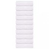 Set 10 Lavețe Albe Bumbac 100% vidaXL, 15x21 cm, 360 g/m&sup2;, Absorbante, Multifuncționale, Lavabile