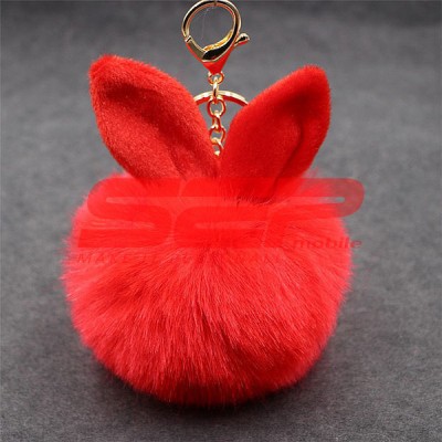 Breloc Pompon Puf Bunny foto