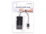 Hub USB 2.0 Negru 4 Porturi 0,15m