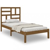 Cumpara ieftin Cadru de pat, maro miere, 100x200 cm, lemn masiv