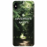 Husa silicon pentru Apple Iphone X, Adventure Awaits Forest