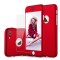 Set Husa Carcasa Telefon Iphone 7 Plus Protejeaza 360&deg; Ultrasubtire Folie Sticla - Red