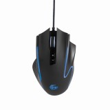 MOUSE GEMBIRD, gaming, cu fir, USB, optic, 4800 dpi, butoane/scroll 8/1, iluminare, cablu 1.8m, negru, &quot;MUSG-RAGNAR-RX300&quot; (timbru verde 0.18 lei)