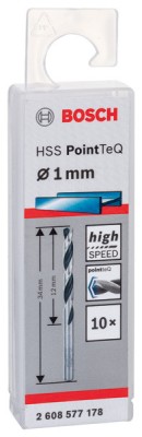 Bosch Burghiu metal HSS PointTeQ, 1x12x34mm ProAdvanced PowerfulTools foto